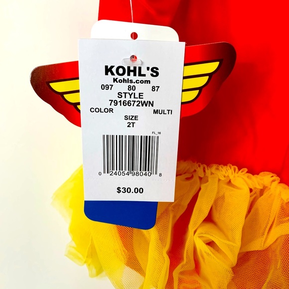 NWT! Girls Wonder Woman One Piece Bathing Suit! Size 2T - Picture 5 of 5